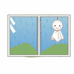外は雨